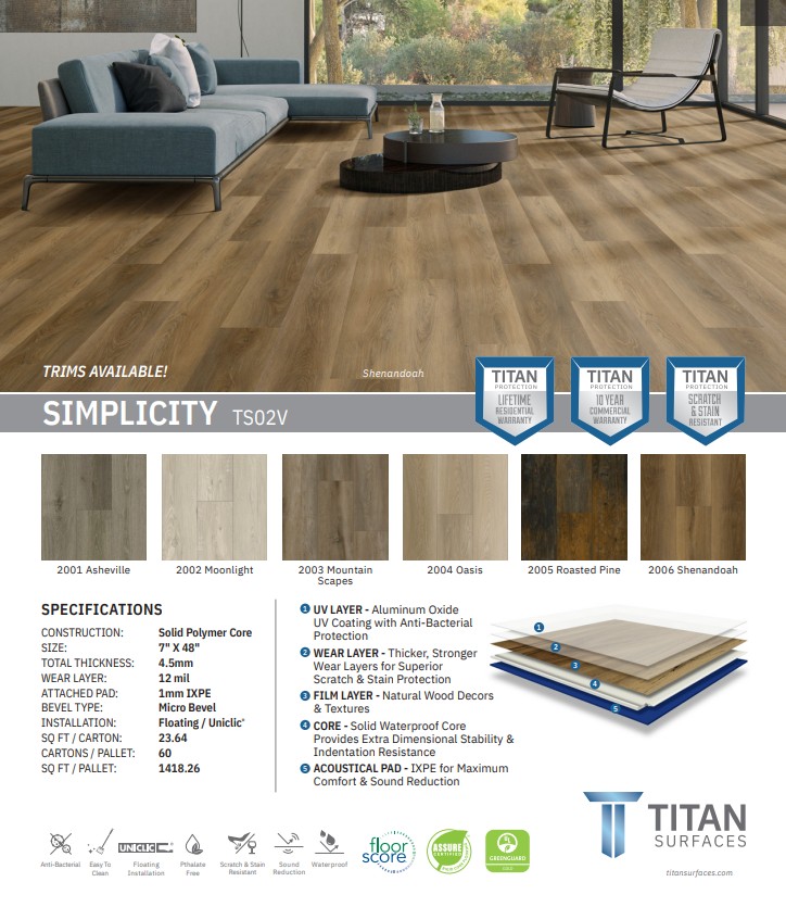 Titan Surfaces Simplicity | Carpet Selections